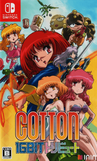 Cotton 16-bit Tribute box art for Nintendo Switch